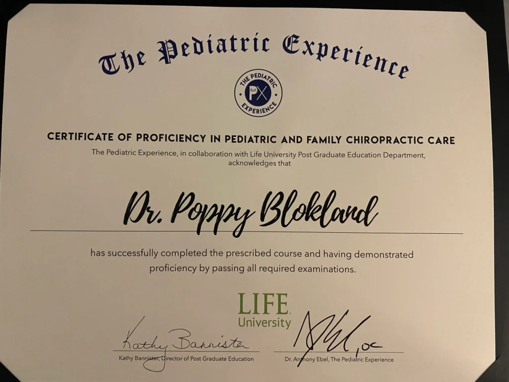 Pediatric Certificate